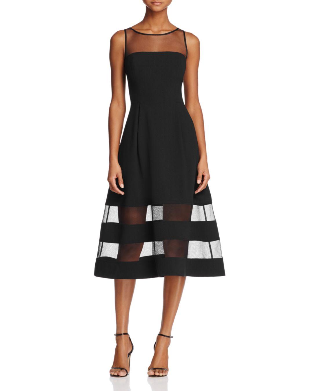 aidan mattox fit and flare dress