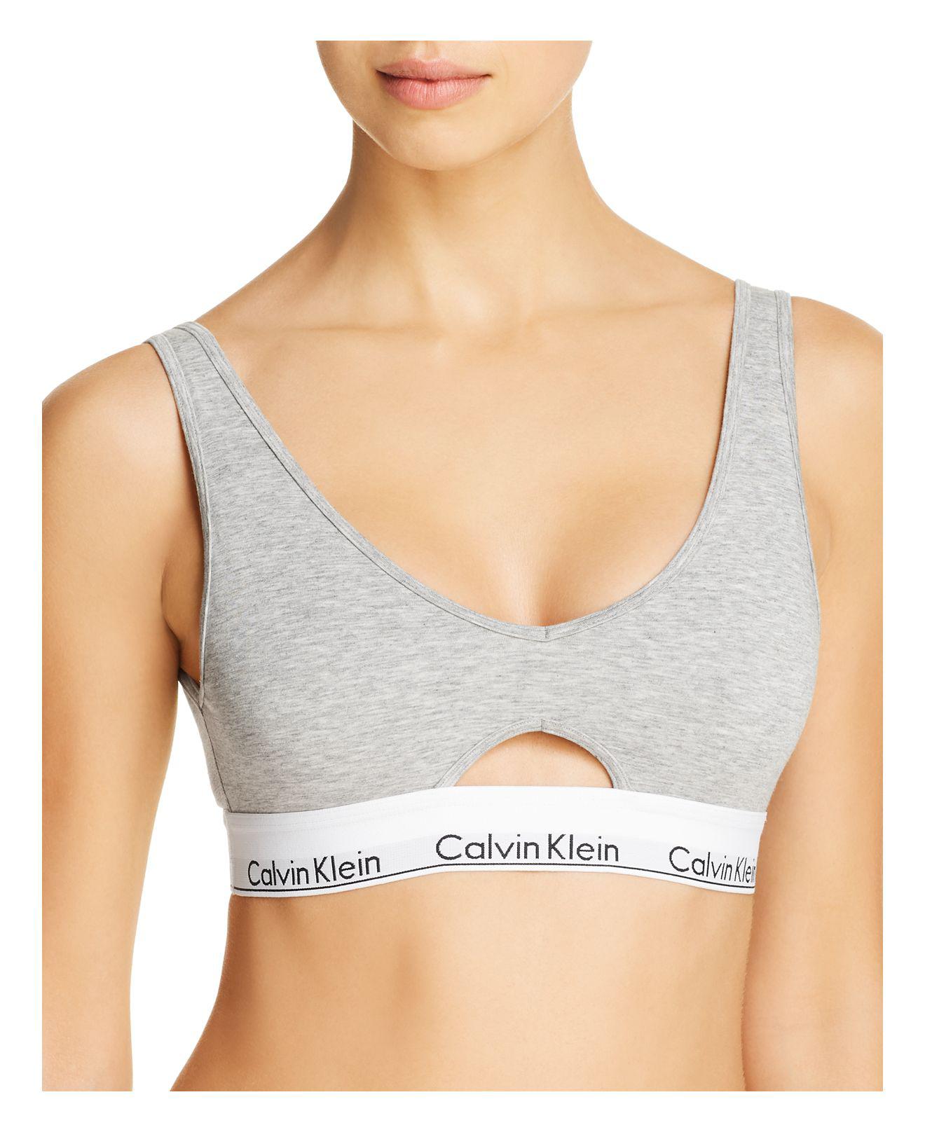 calvin klein cut out bralette