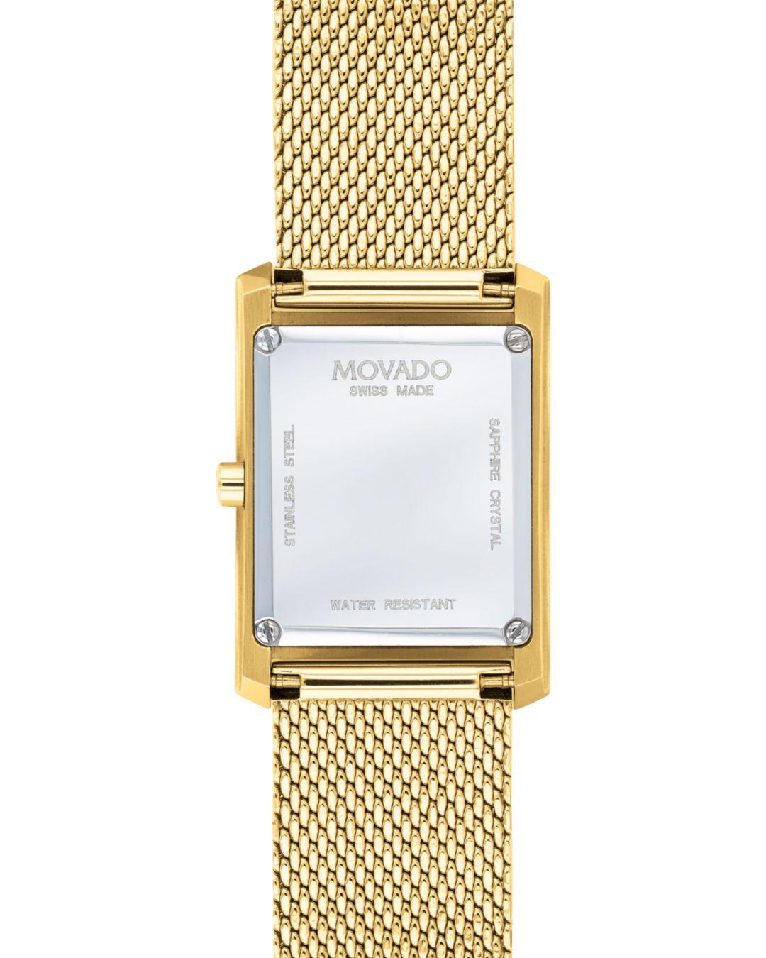 Movado La Nouvelle Gold - Tone Mesh 