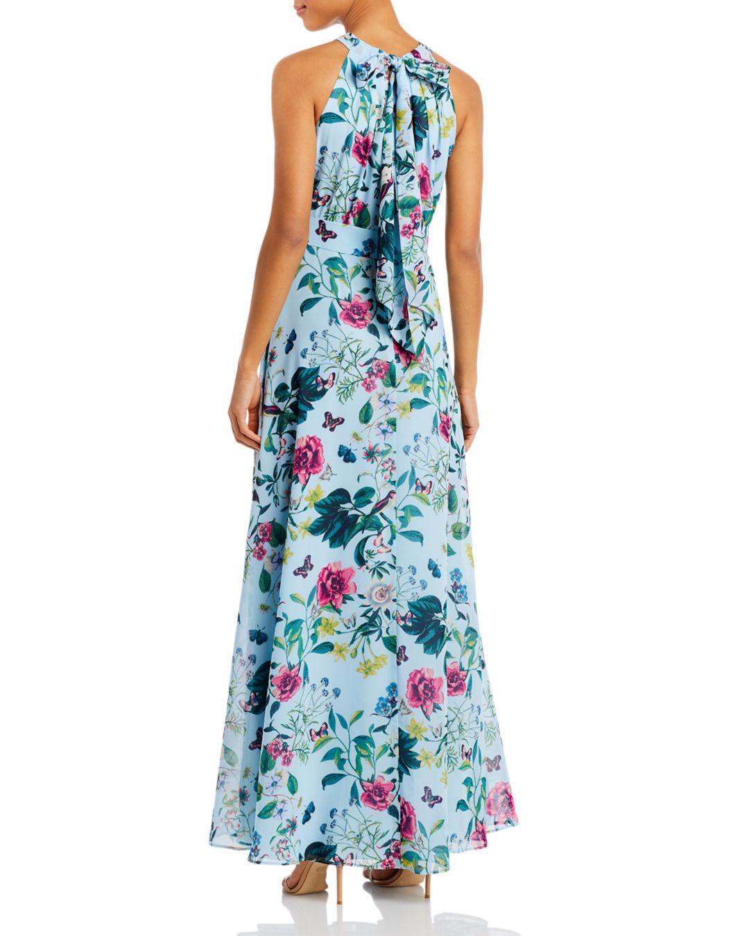 Eliza J Synthetic Floral Print Halter 