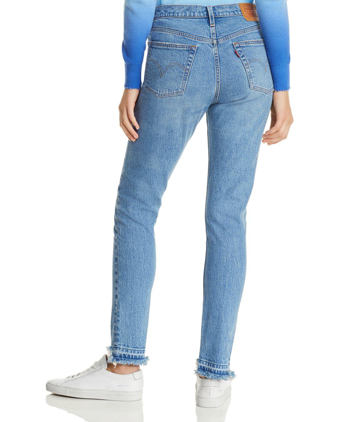 501 skinny jeans blue