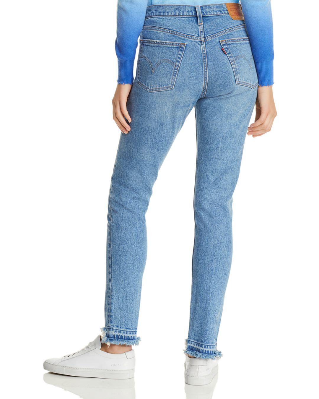 501 skinny jeans blue levi's