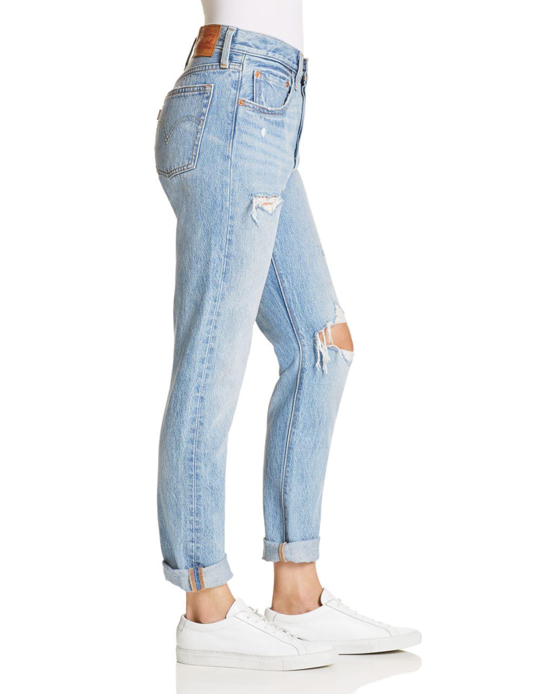 Levi's 501 Destruct Slim Jeans In Can't Touch This in Blue | Lyst