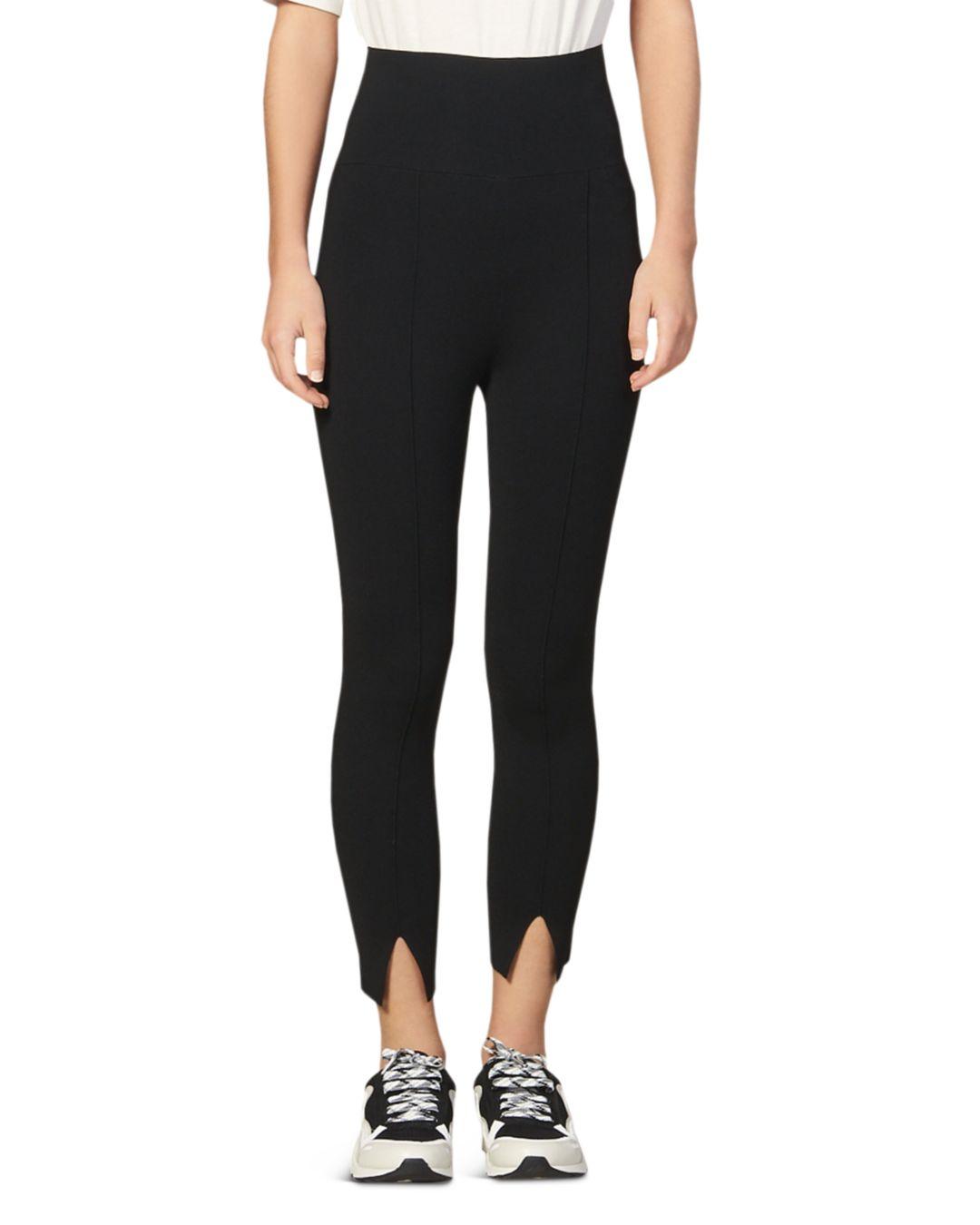 black ankle leggings