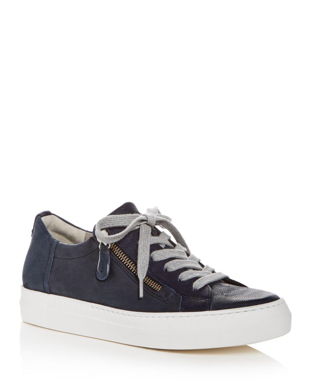 Paul Green Women's Orleans Tonal Leather Lace Up Sneakers in Blue Lyst