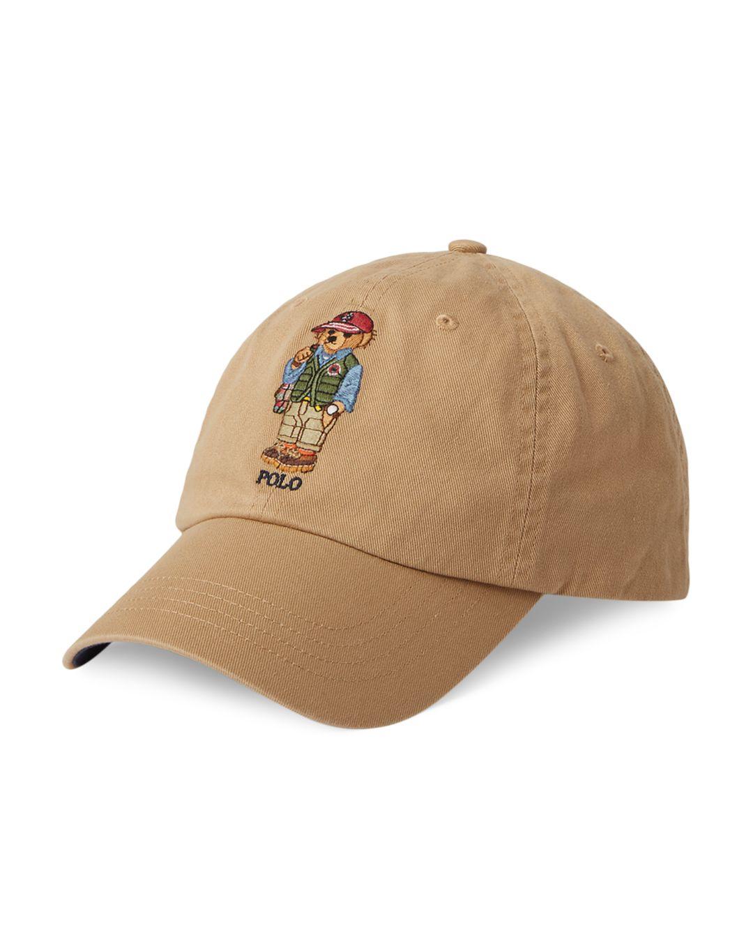 Polo Ralph Lauren Polo Bear Twill Ball Cap in Natural for Men | Lyst