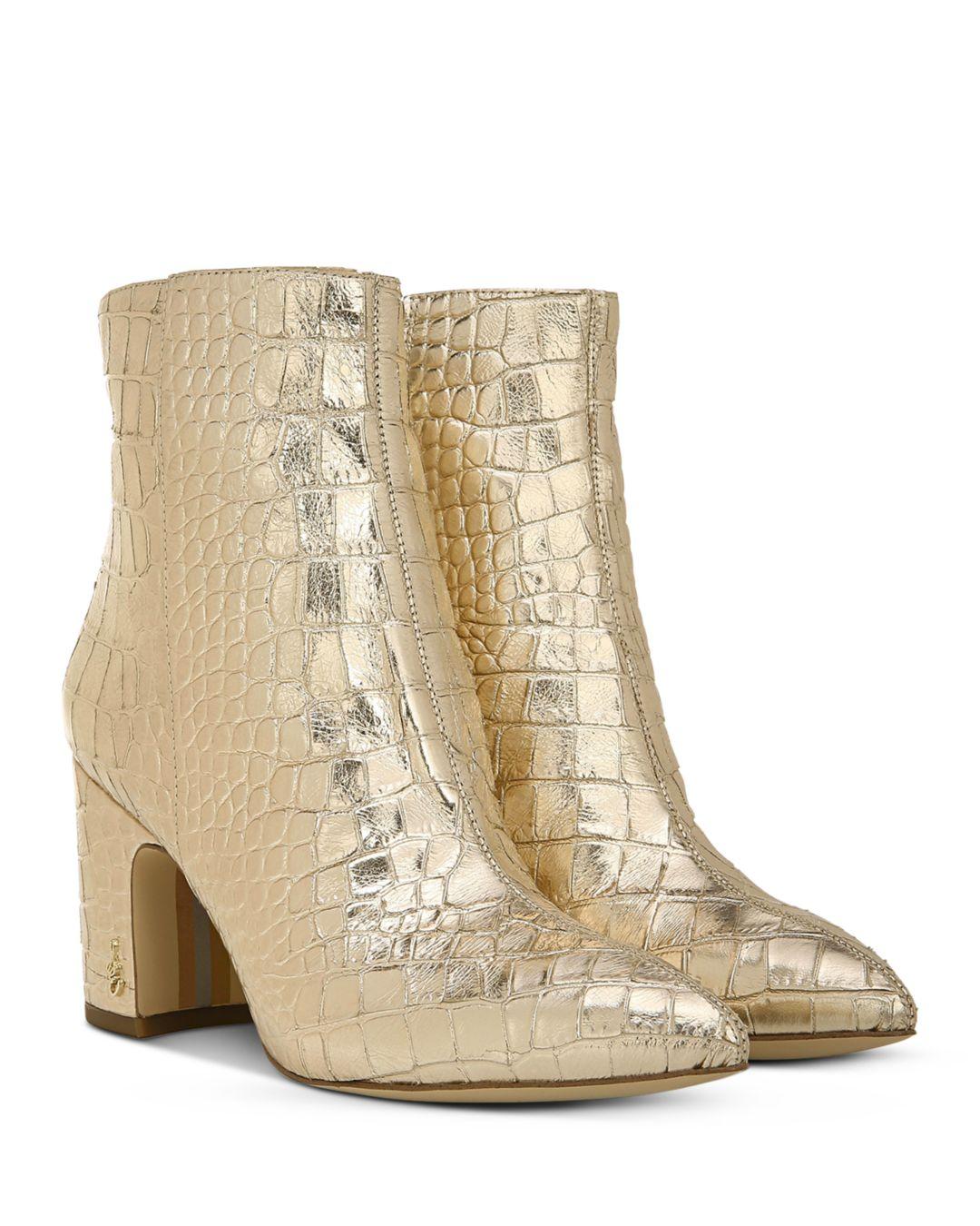 sam edelman gold boots