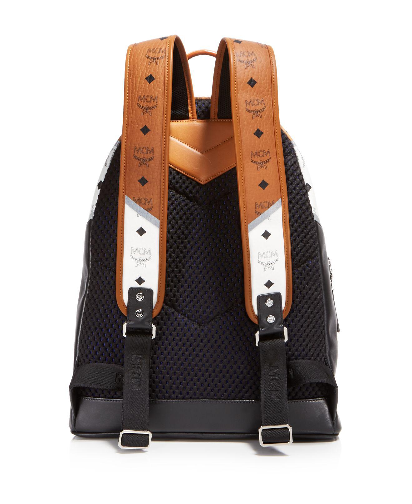 mcm chevron visetos backpack