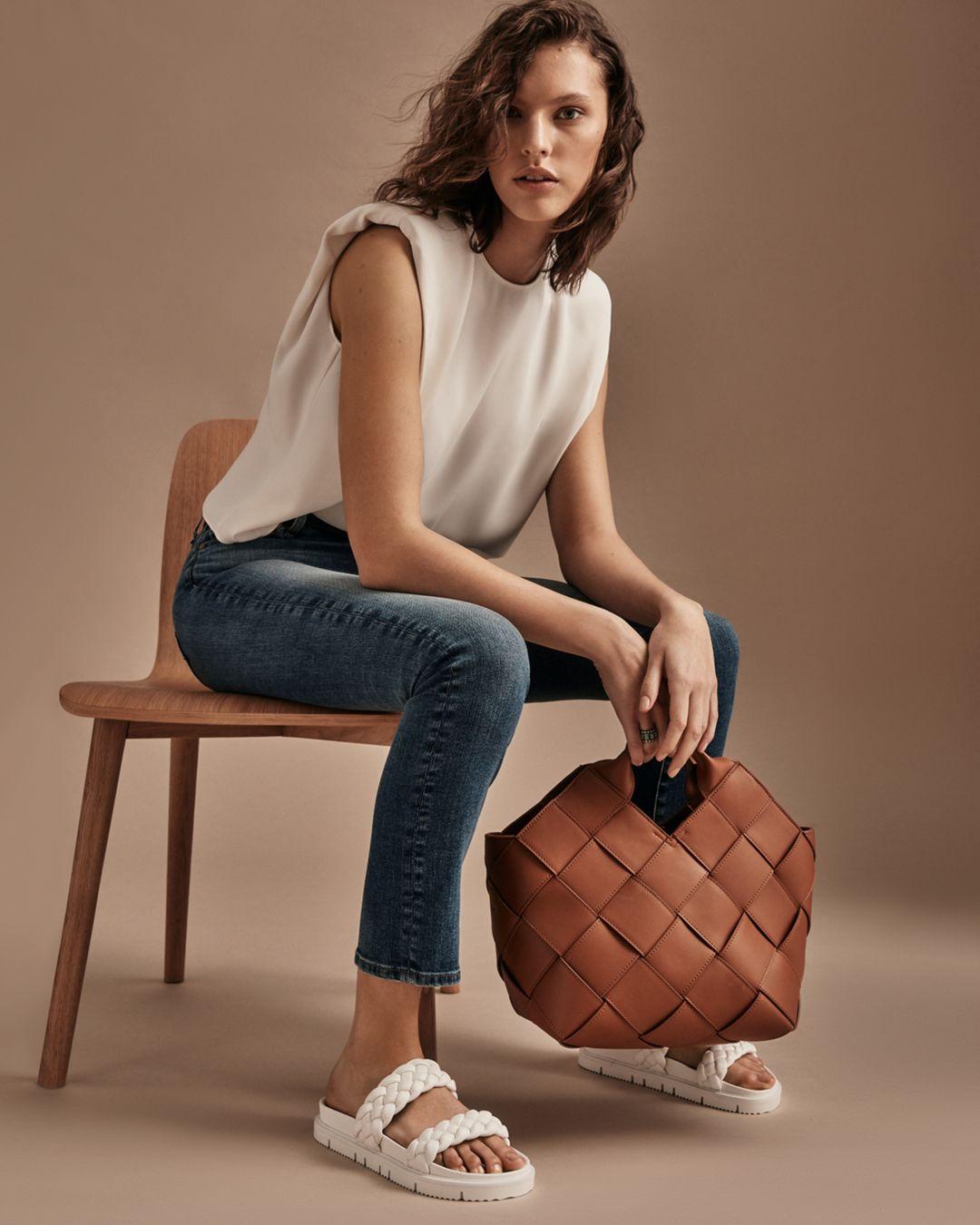 aqua braided sandals