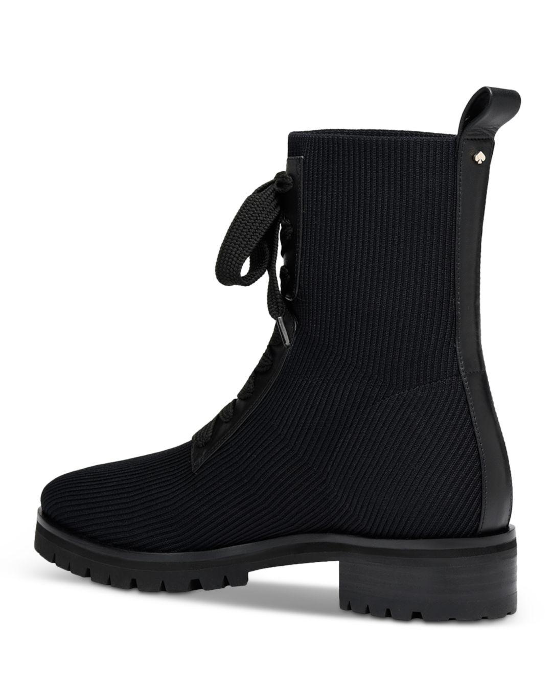 kate spade combat boots