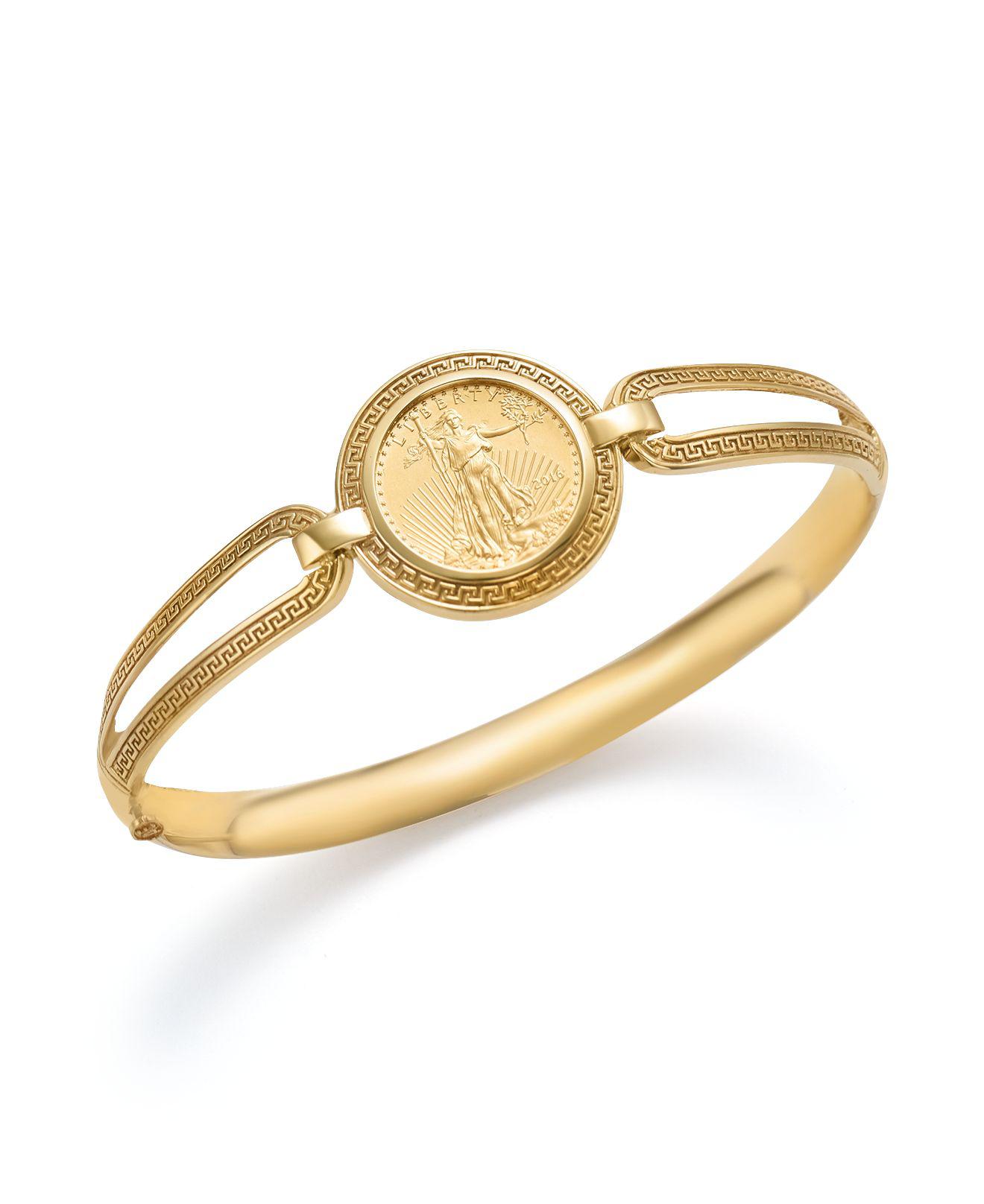 gold coin bracelet designs