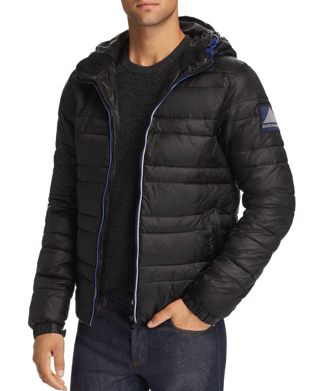 Scotch & Soda Quilted Primaloft® Puffer Jacket in Black for Men - Lyst