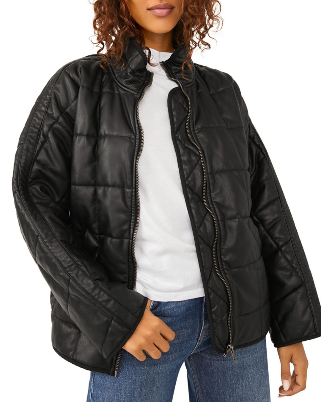 Free People Quilted Vegan Leather 