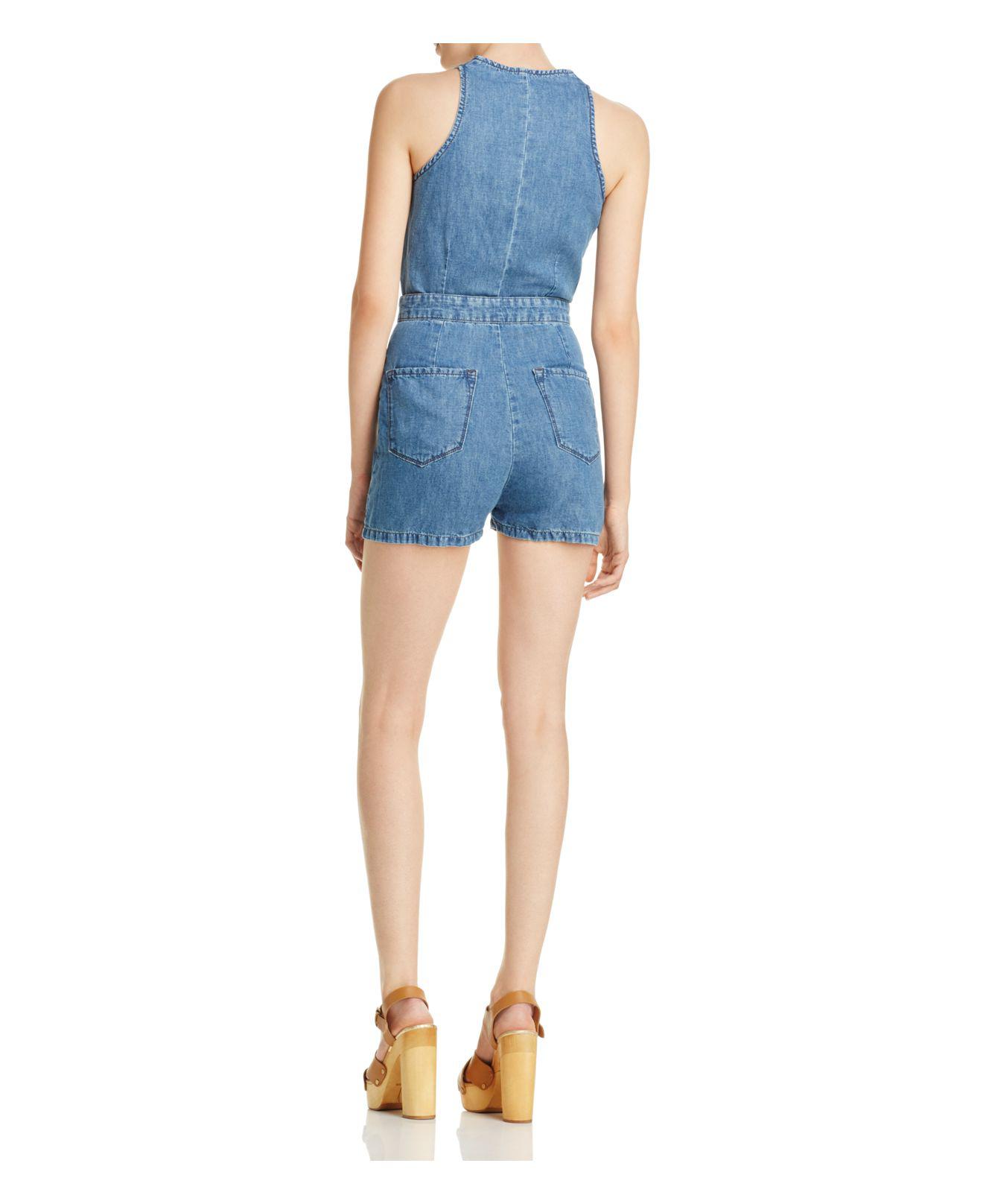 j brand denim jumpsuit