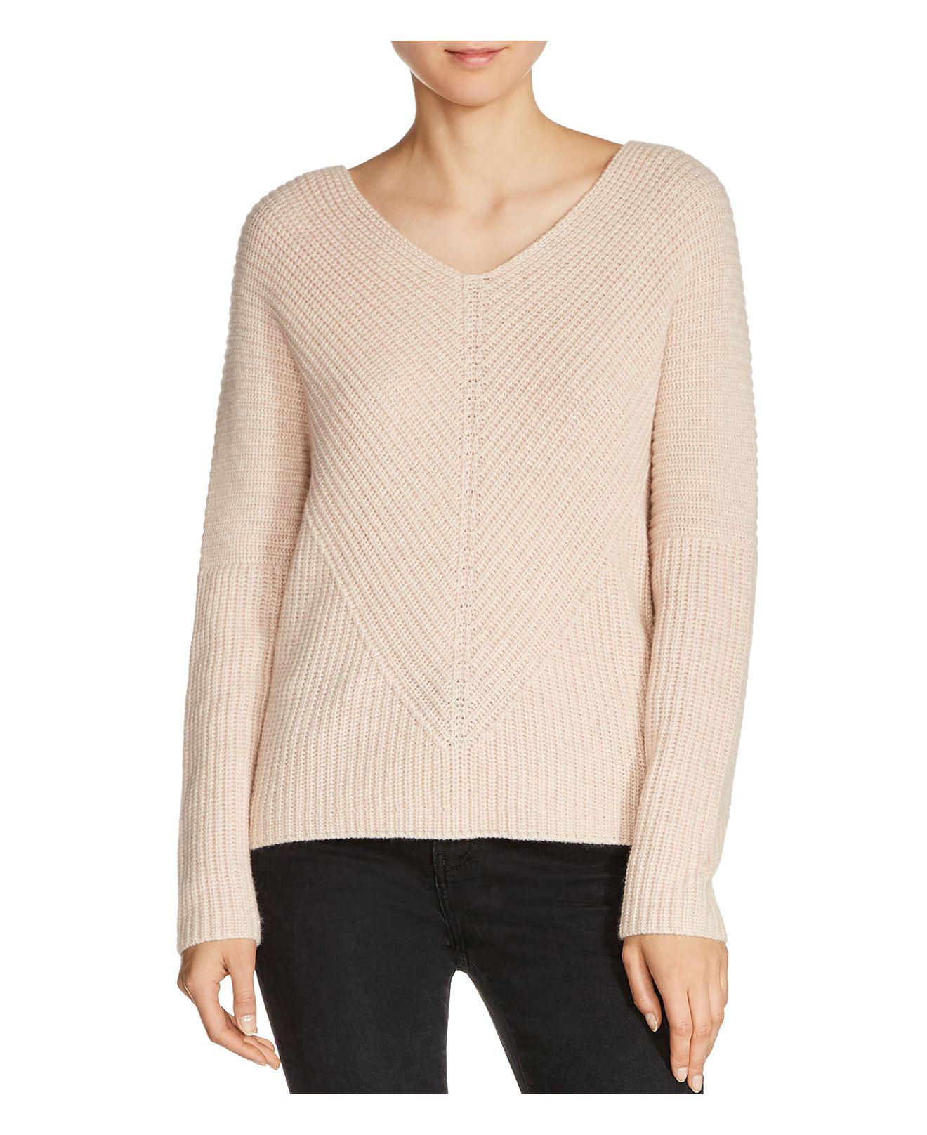 Maje Madina Cashmere Sweater in Natural - Lyst