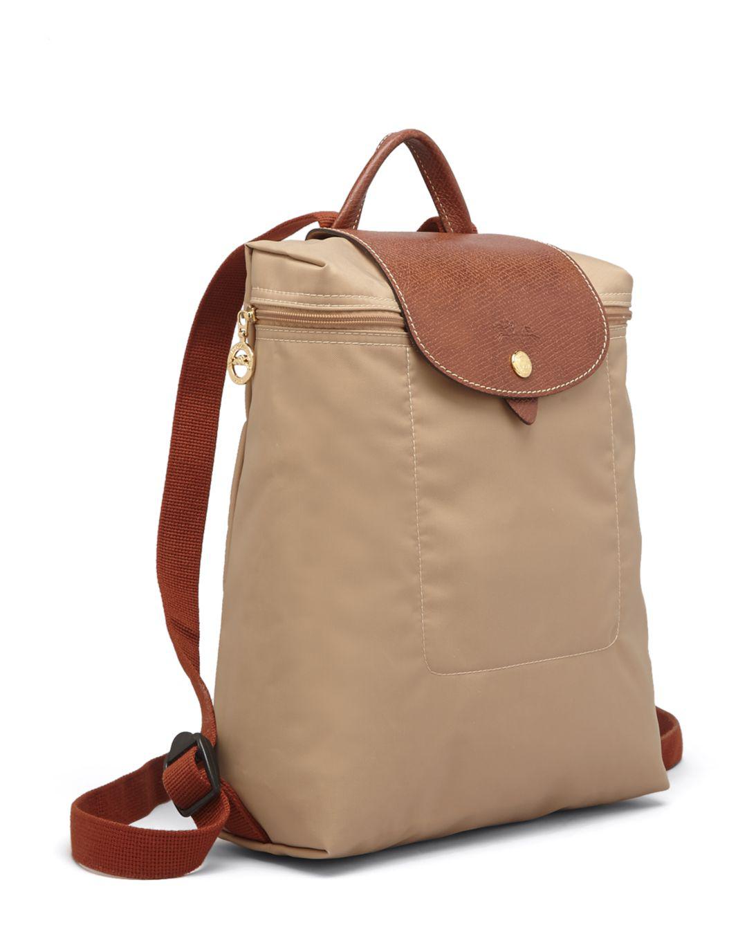 longchamp khaki backpack