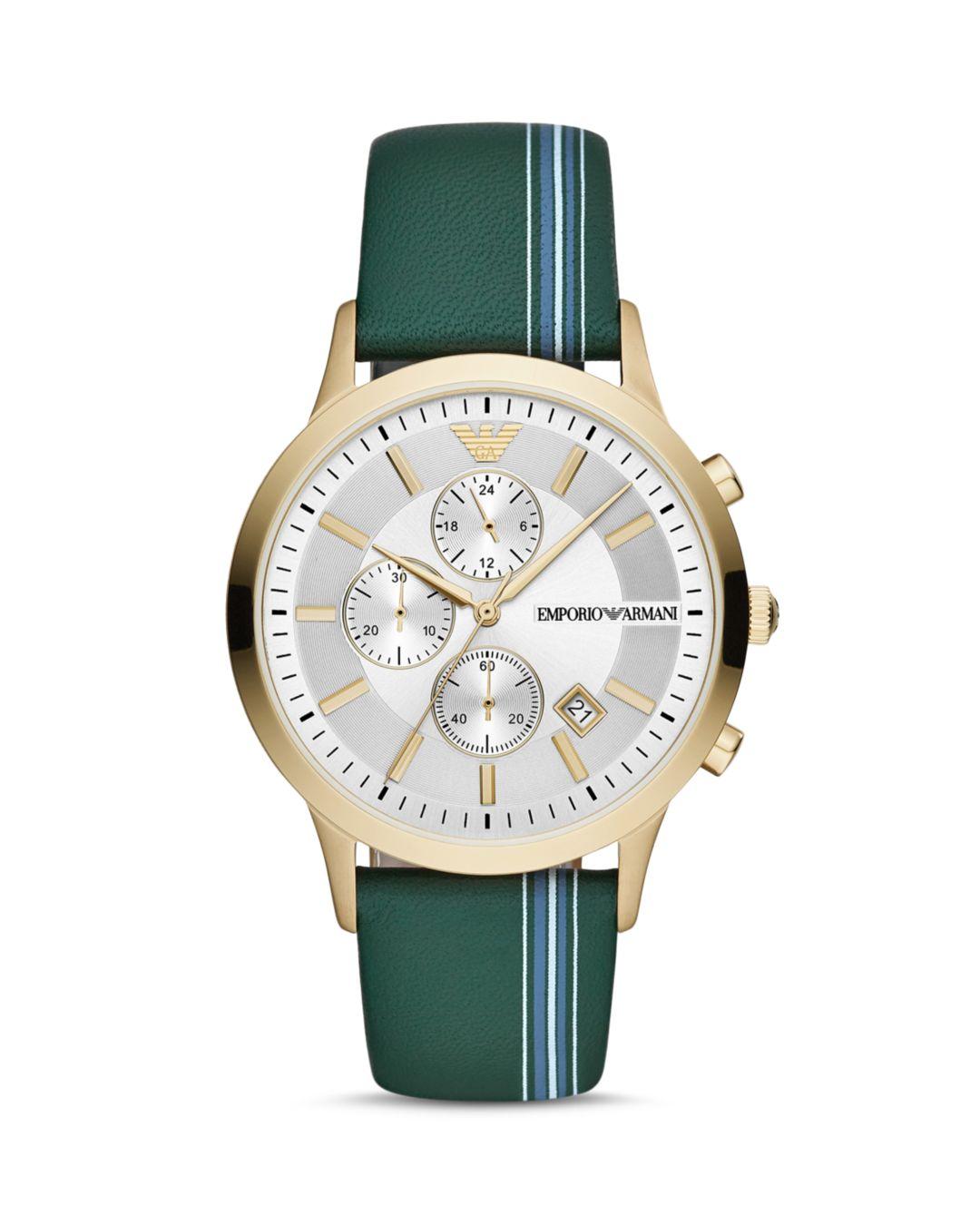 emporio armani green dial watch