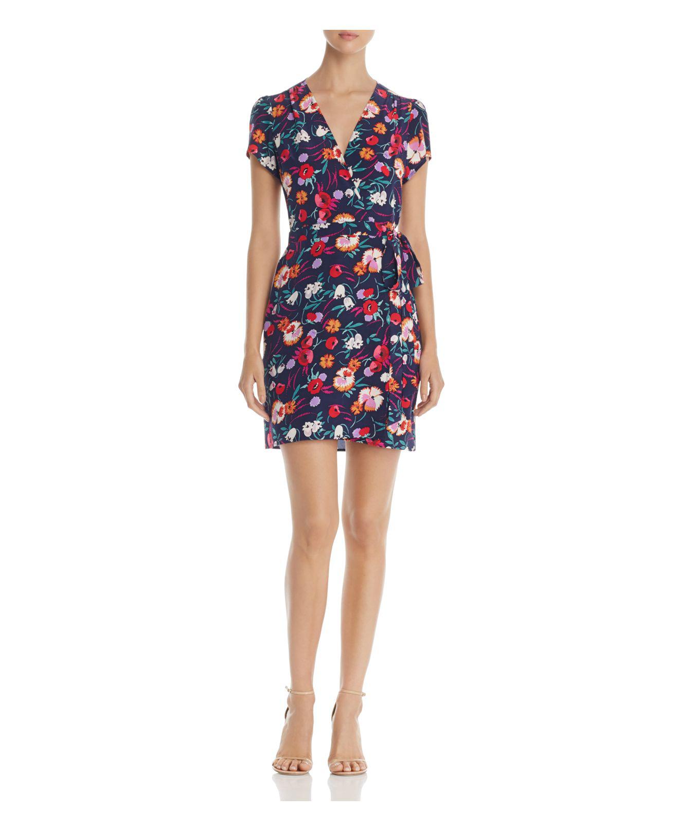 yumi ditsy floral wrap dress