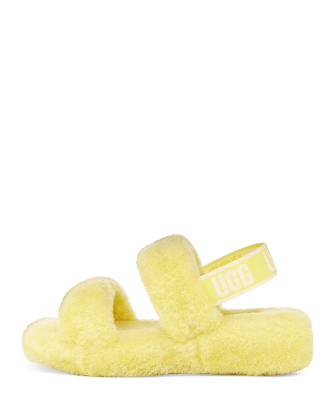 ugg sandals yellow