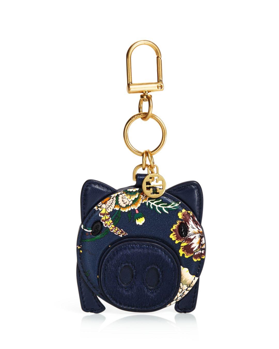 tory burch pig keychain