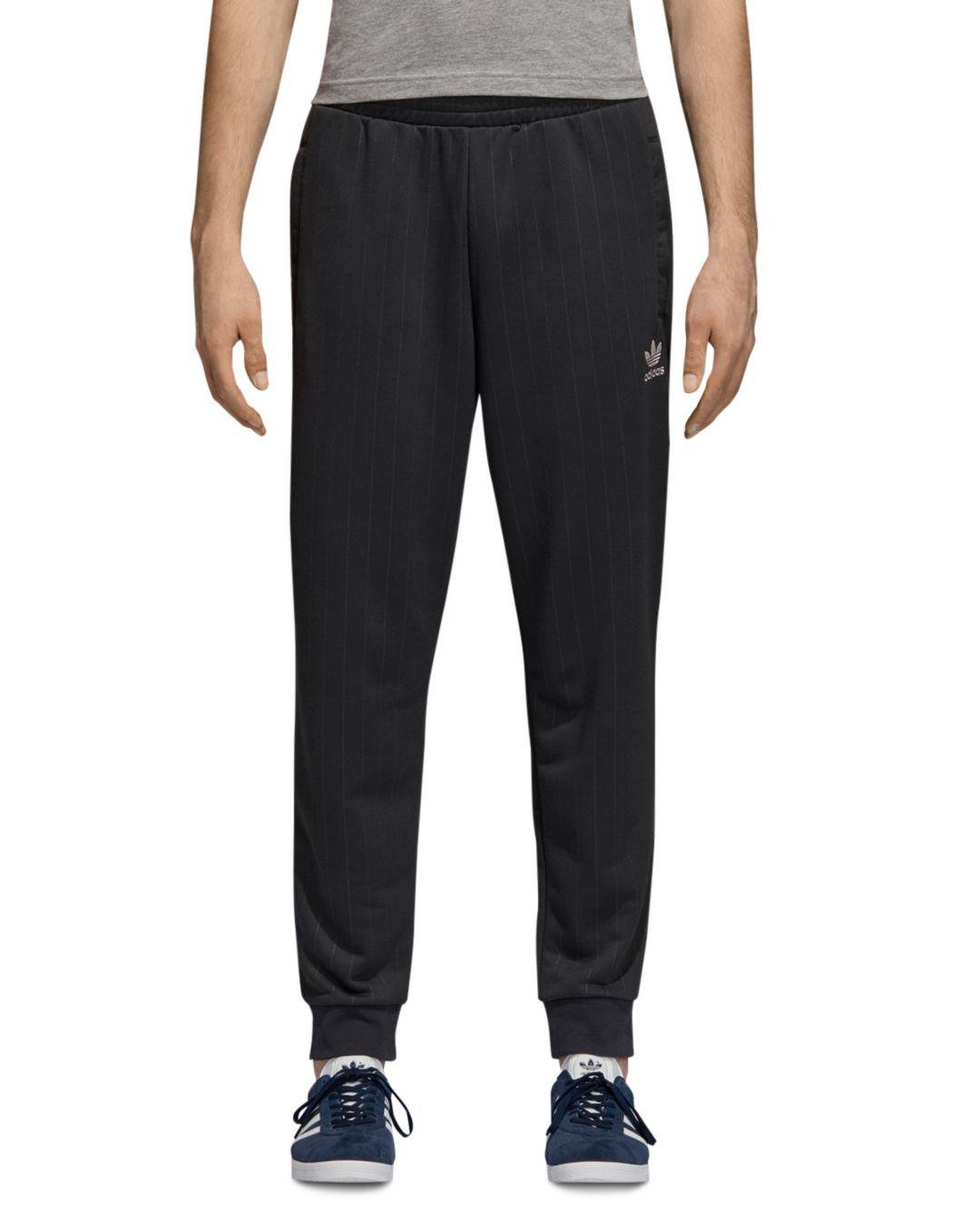 adidas originals pinstripe track pants