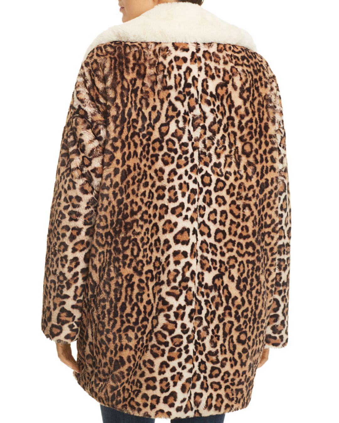 kooples leopard print coat