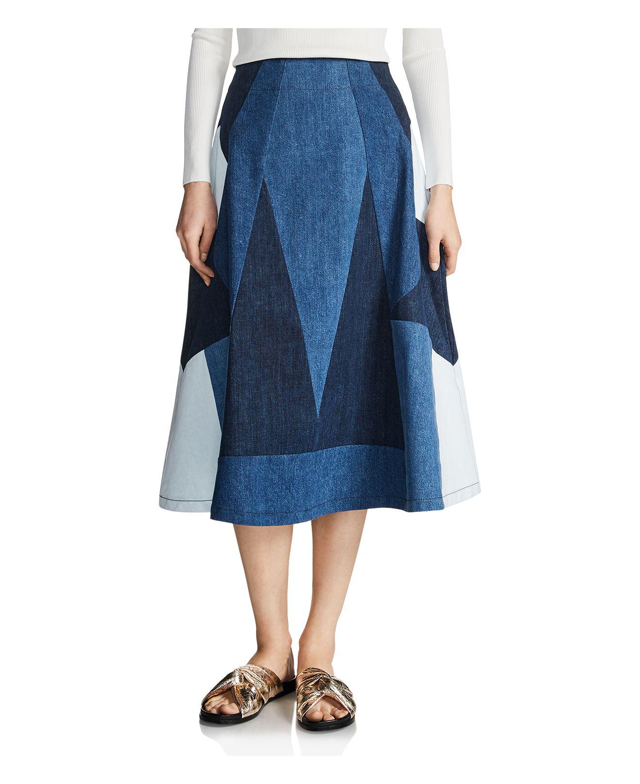 maje denim skirt