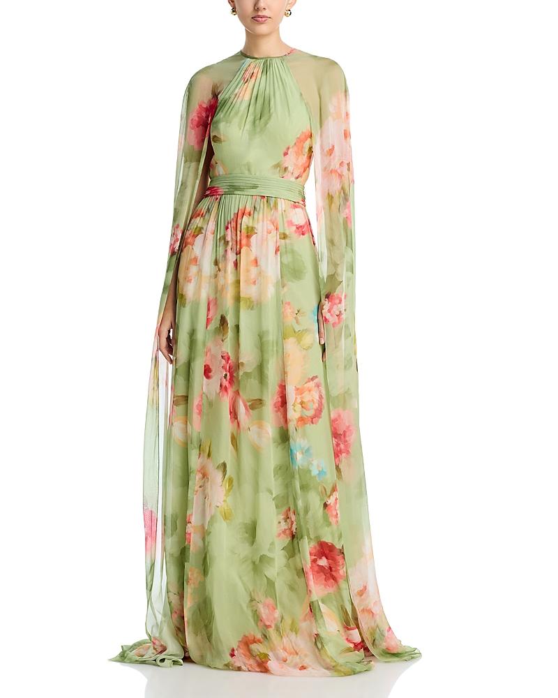 slim fit dress slacks Jacquard One Shoulder Side-Ruffle Gown main image 1