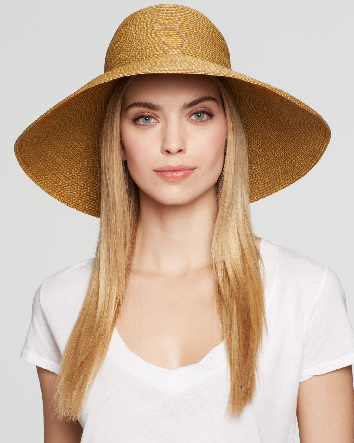 Eric javits Bella Floppy Hat in Natural | Lyst