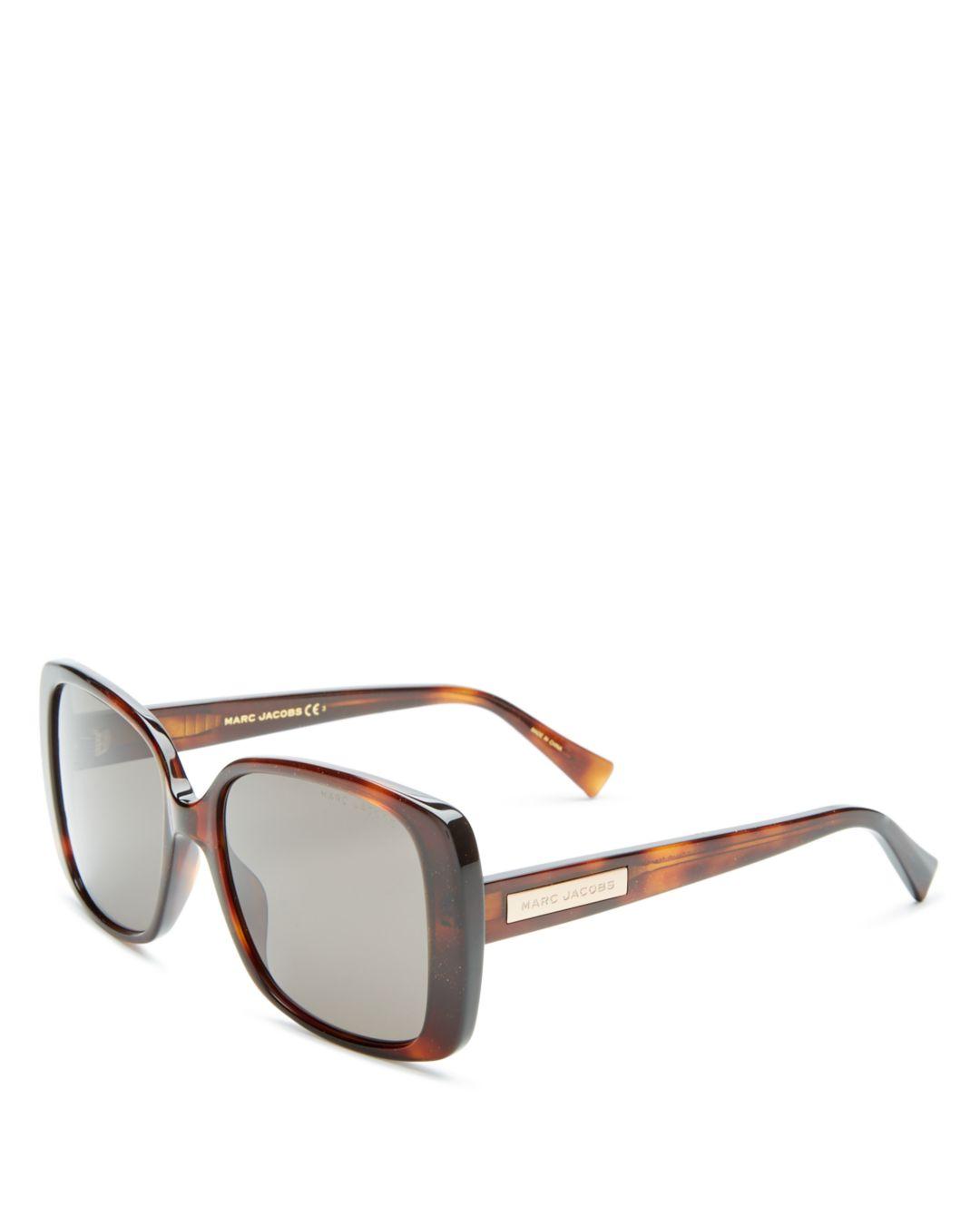 Marc Jacobs Women's Square Sunglasses in Brown - Lyst