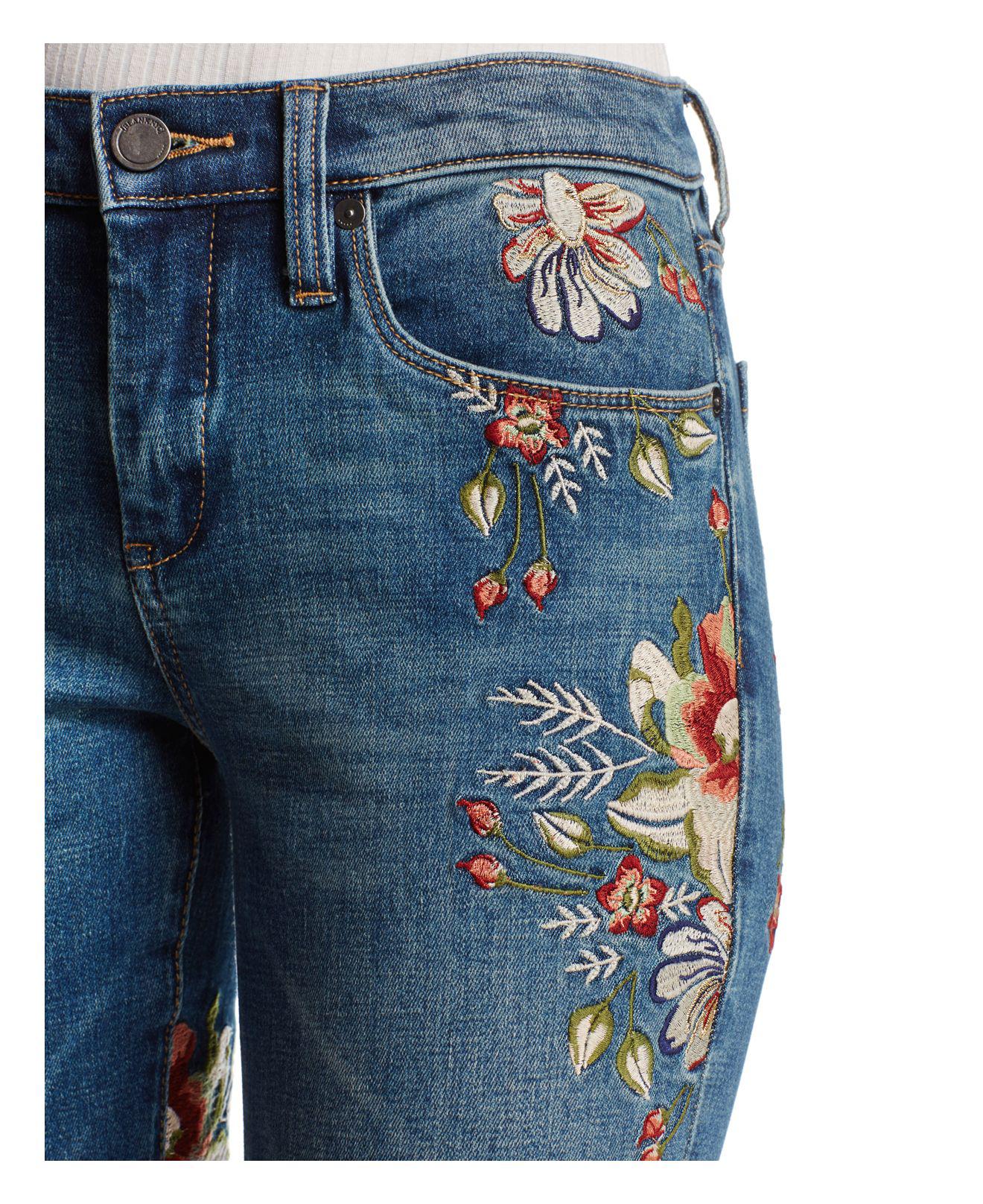 blanknyc embroidered jeans