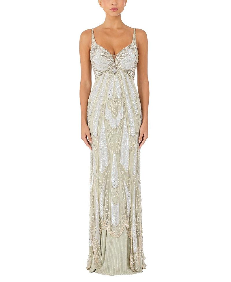 jenny packham beaded dress Vintage Jenny Packham Silk Beaded Gown - M/L main image 0