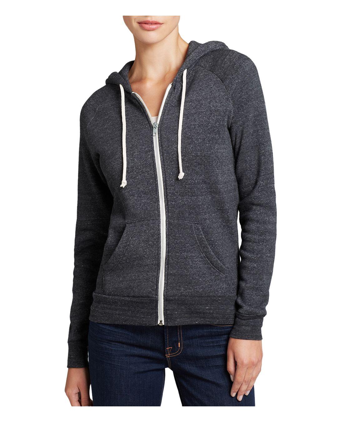 Alternative Apparel Synthetic Adrian Zip Hoodie in Black Lyst