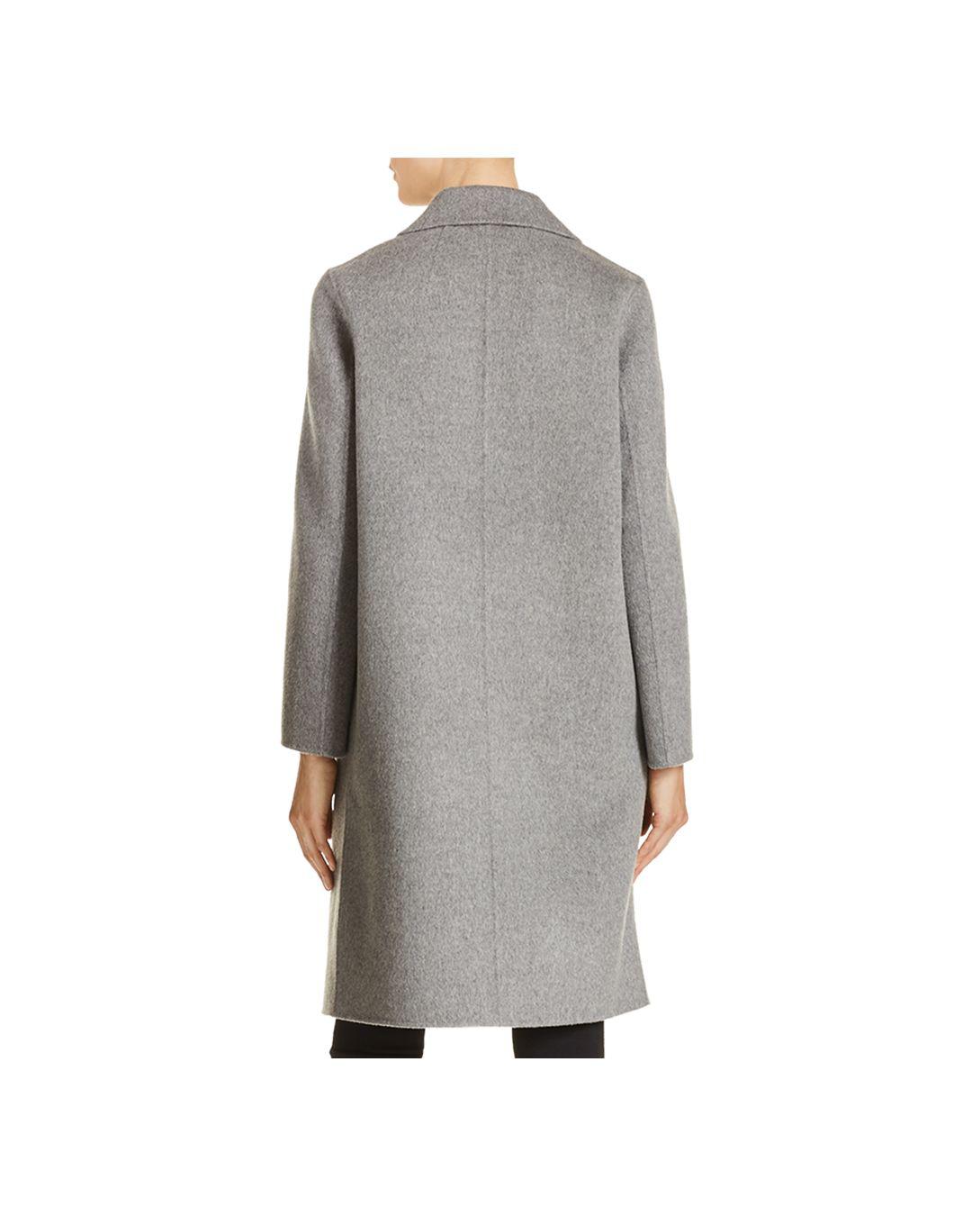 Theory Clairene Wool & Cashmere Coat in Gray - Lyst