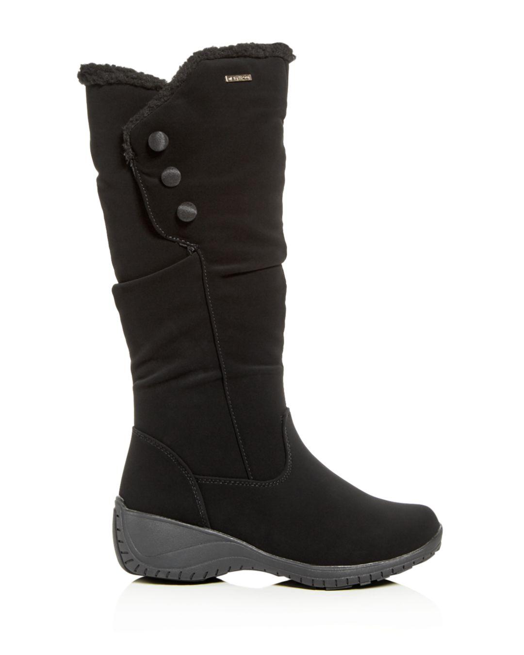 khombu boots shearling trim boot