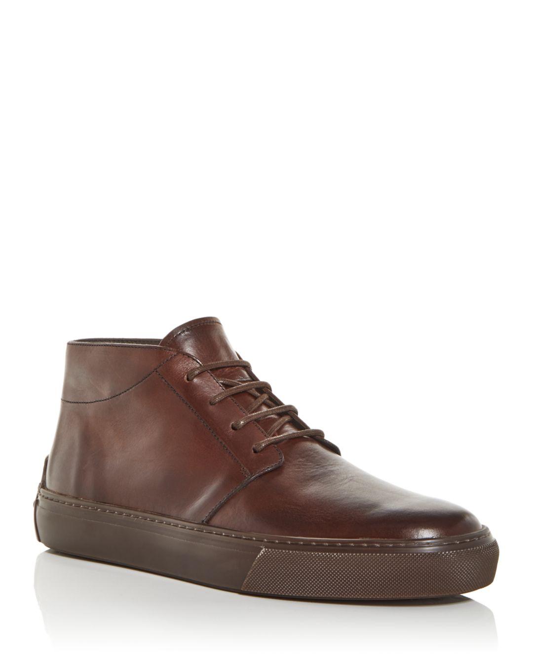 Tod's Polacco Cassetta High Top Sneakers in Brown for Men | Lyst