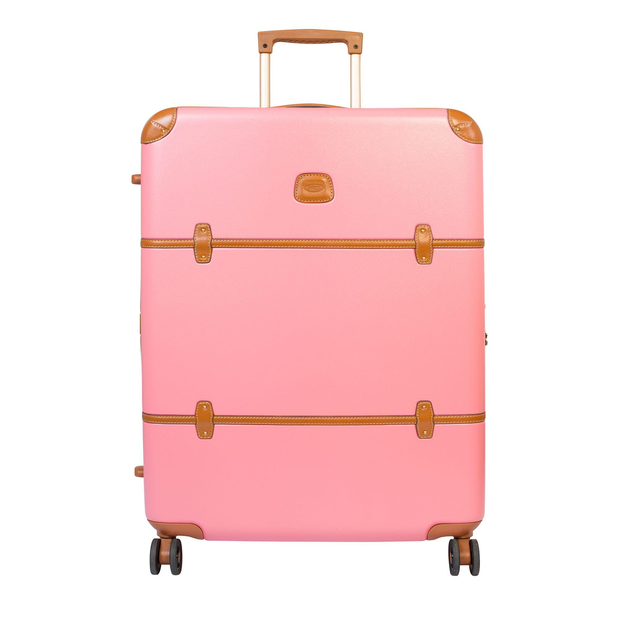 pink trunk suitcase