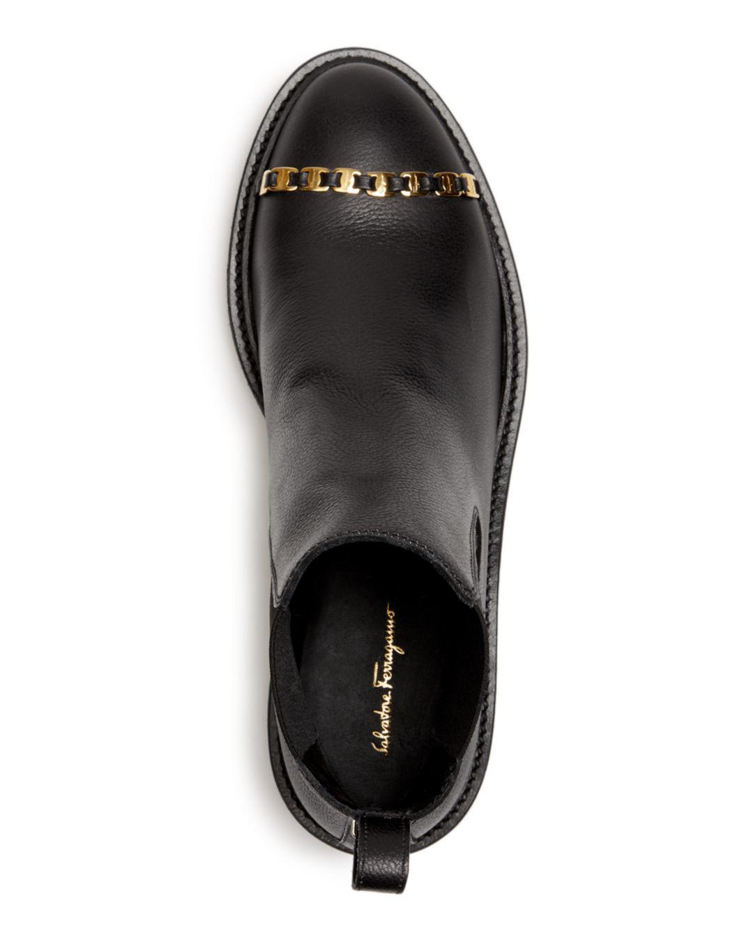 salvatore ferragamo women's lario chelsea booties
