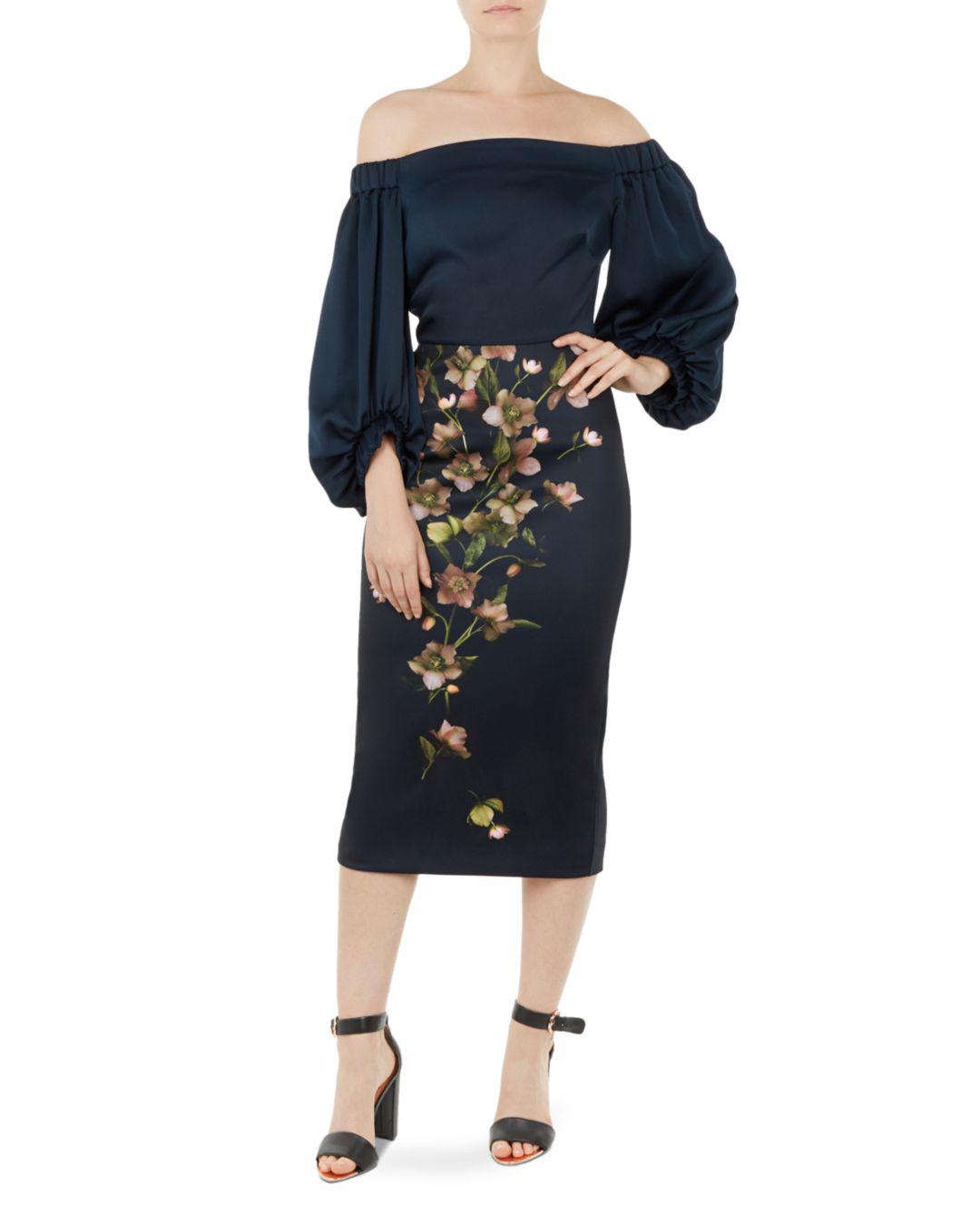 ted baker off the shoulder