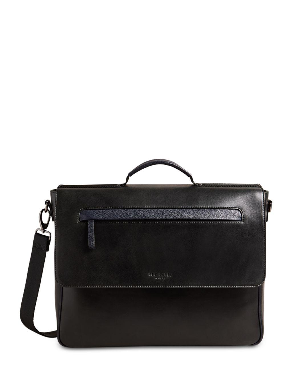 Ted Baker Raymon Leather Briefcase in Black for Men Lyst