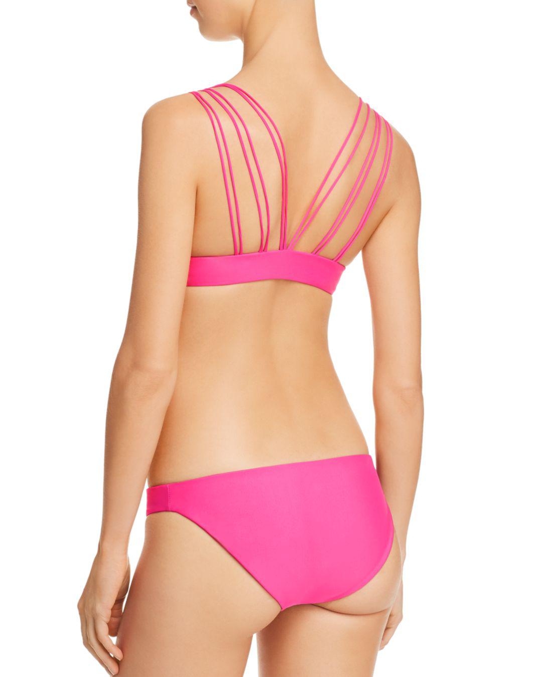 Mikoh Swimwear Zuma Full Coverage Bikini Bottom in Pink Lyst