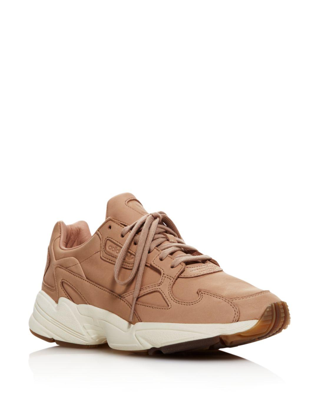adidas falcon women's colorblock metallic sneakers