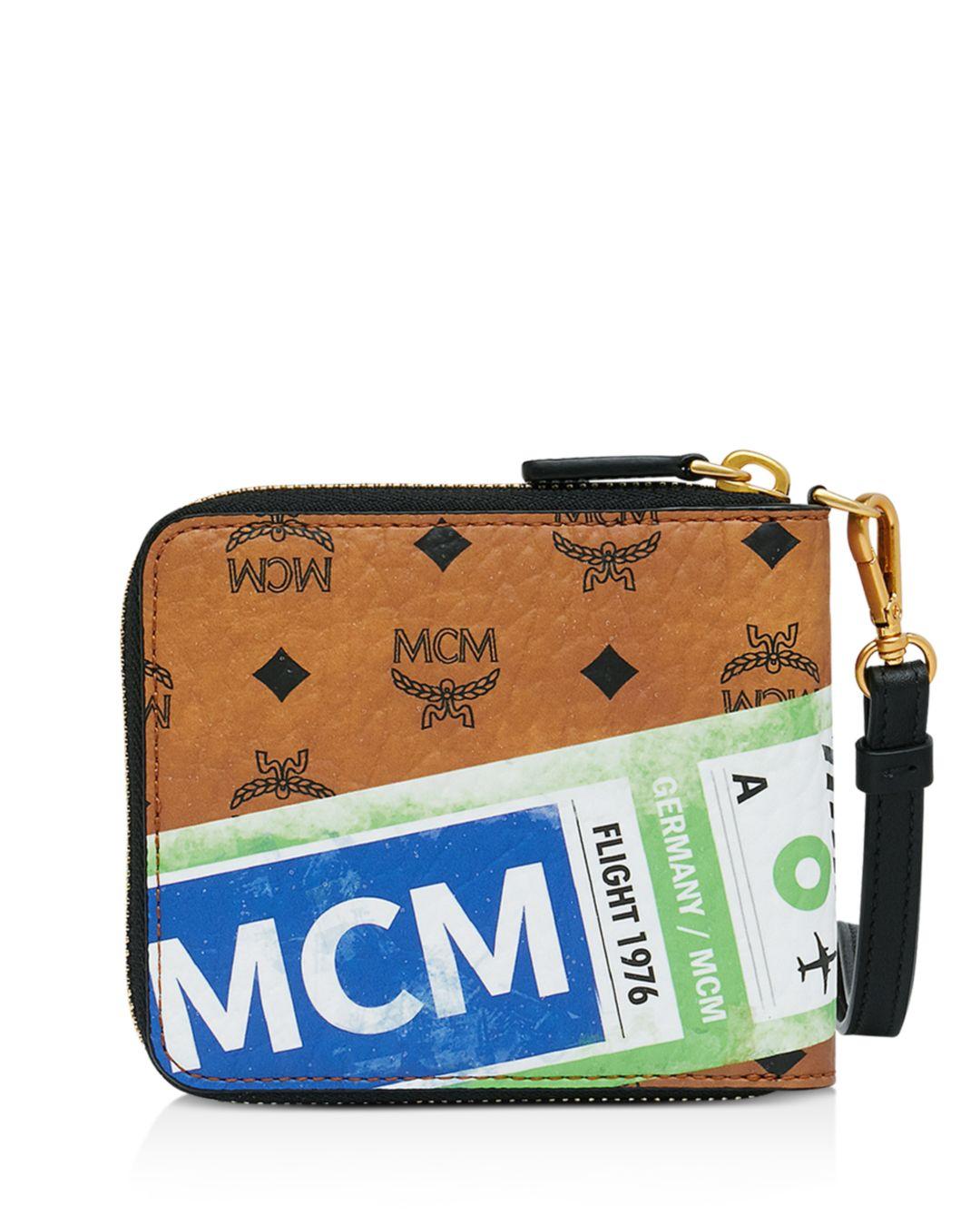 mcm zipper wallet