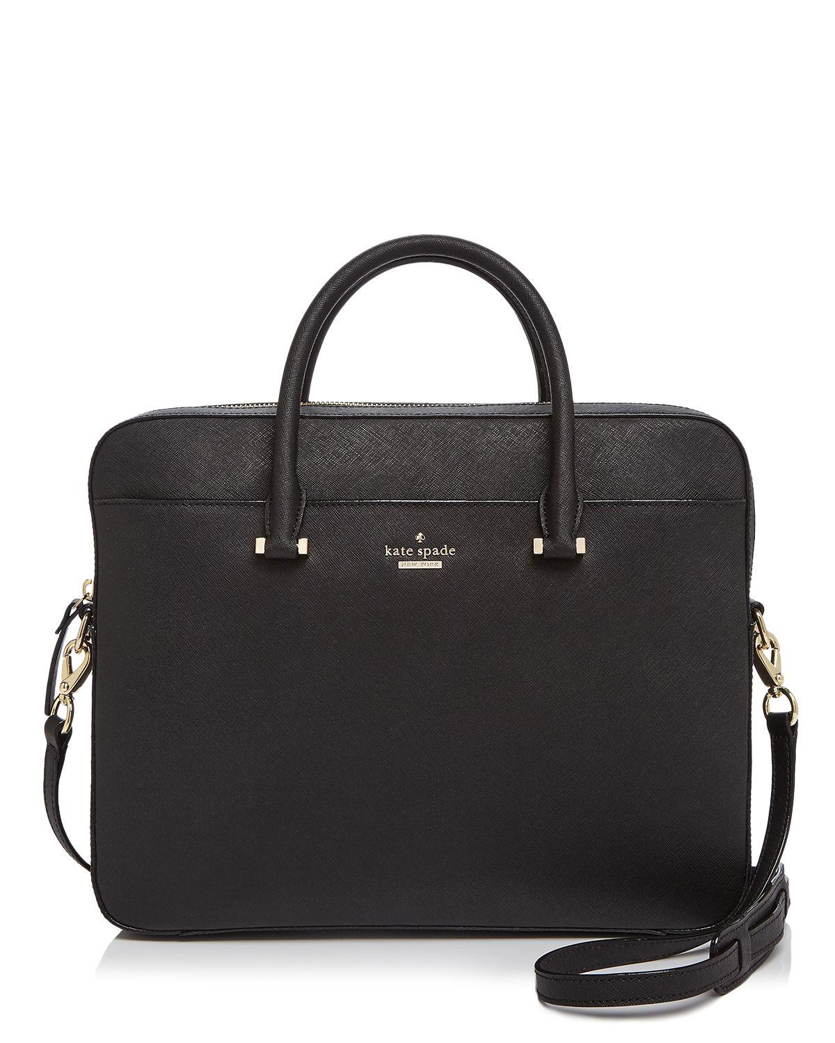 kate spade new york saffiano 13 quot computer in black lyst kate spade new york saffiano 13 quot computer in black lyst