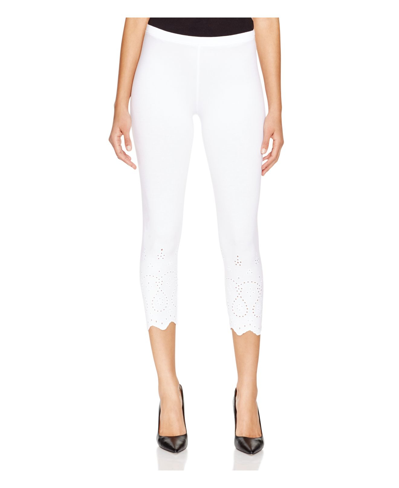 White Cotton Leggings Capris  International Society of Precision  Agriculture