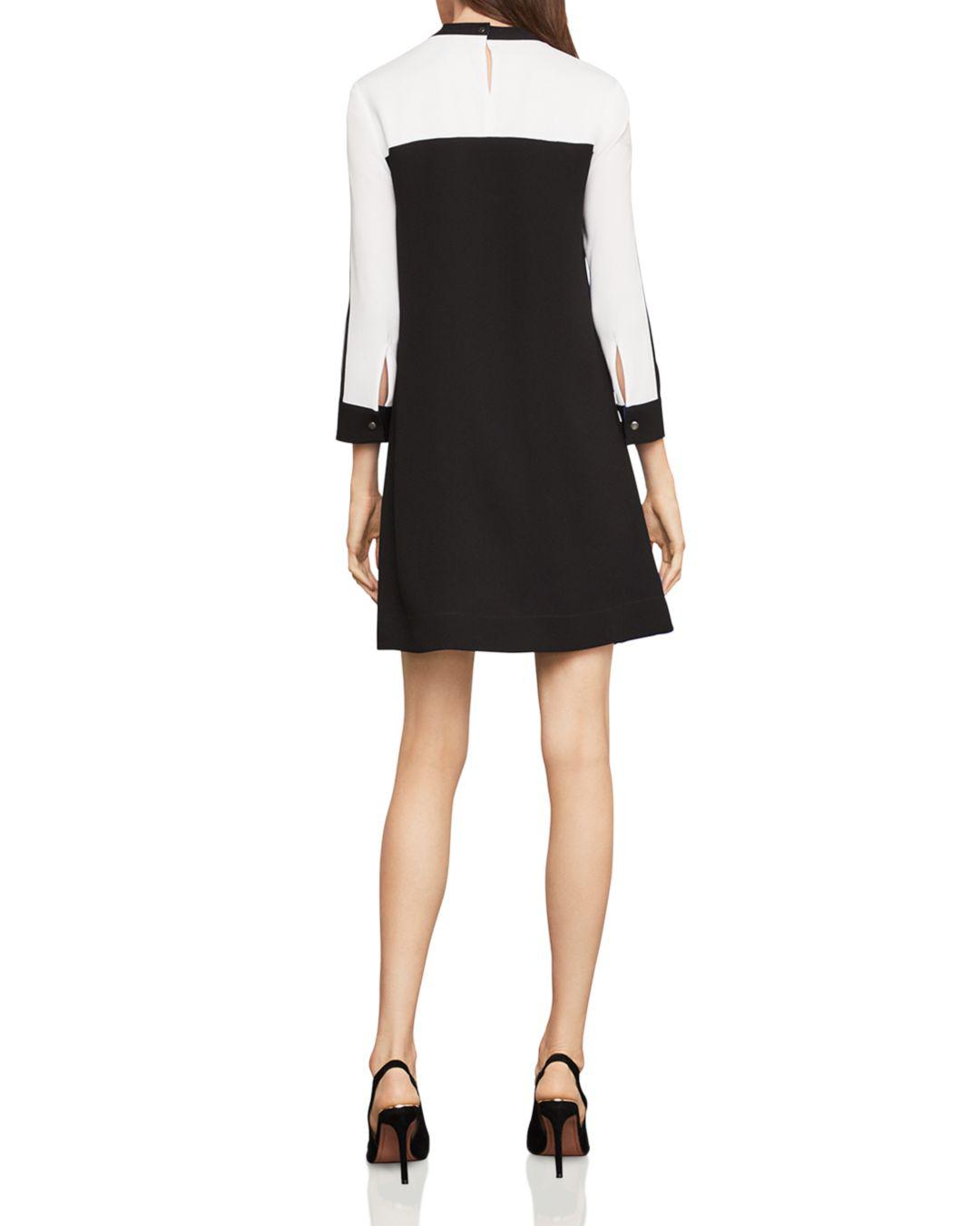 bcbgmaxazria colorblock shift dress