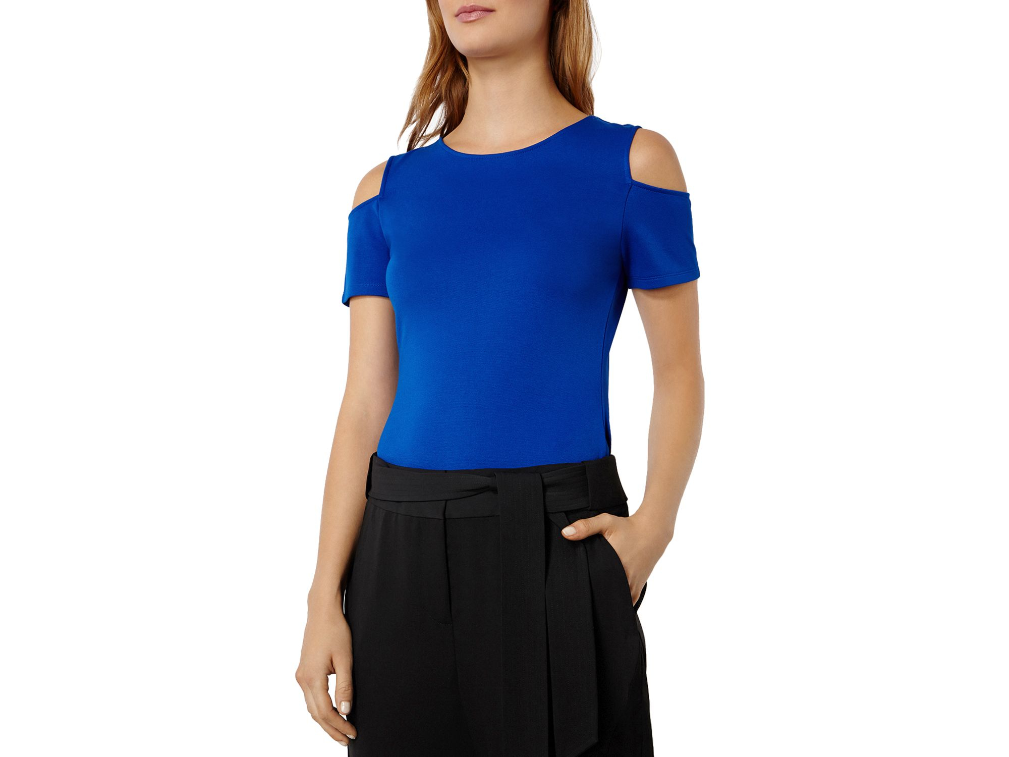 karen millen cold shoulder top