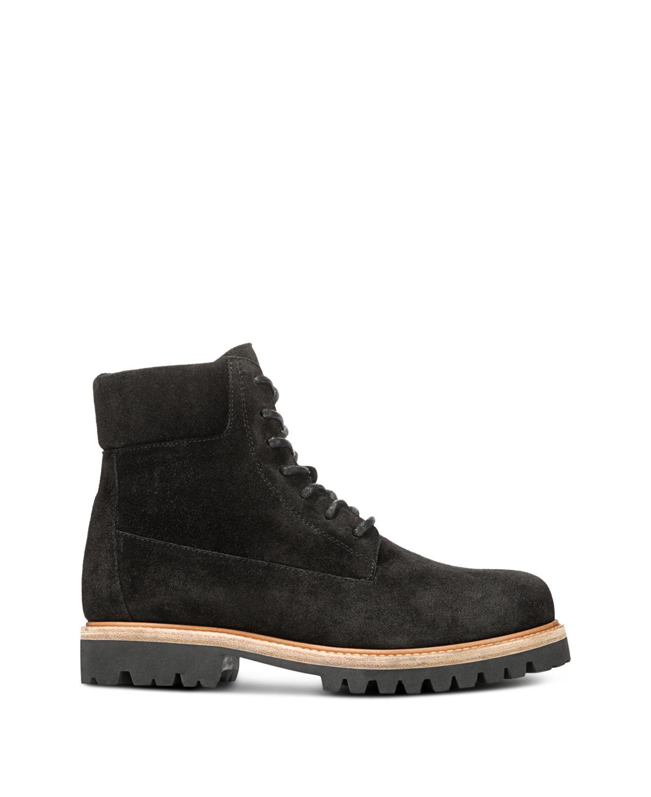 Farley Suede Lace Up Combat Boots 