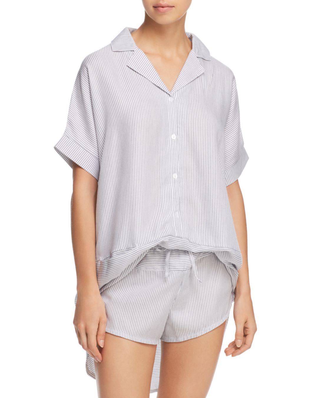 Calvin Klein Striped Sleep Tunic in White Lyst