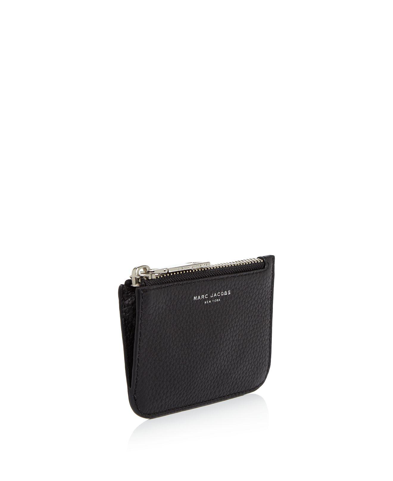 Marc Jacobs Leather Gotham City Key Pouch in Black/Silver (Black) - Lyst